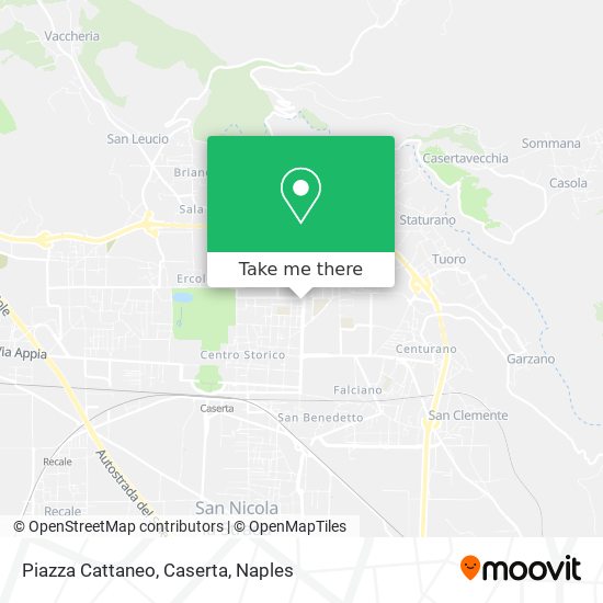 Piazza Cattaneo, Caserta map