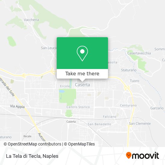 La Tela di Tecla map