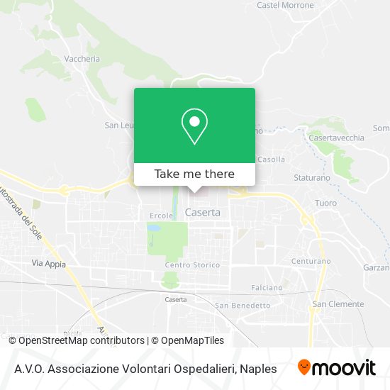 A.V.O. Associazione Volontari Ospedalieri map