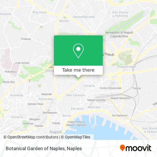 Botanical Garden of Naples map