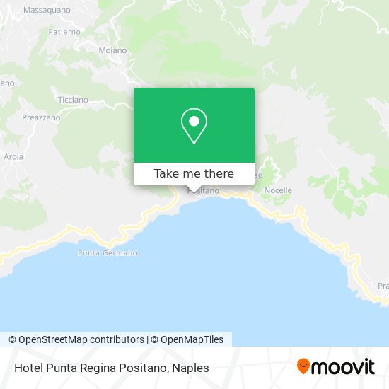 Hotel Punta Regina Positano map