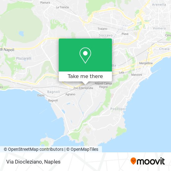 Via Diocleziano map