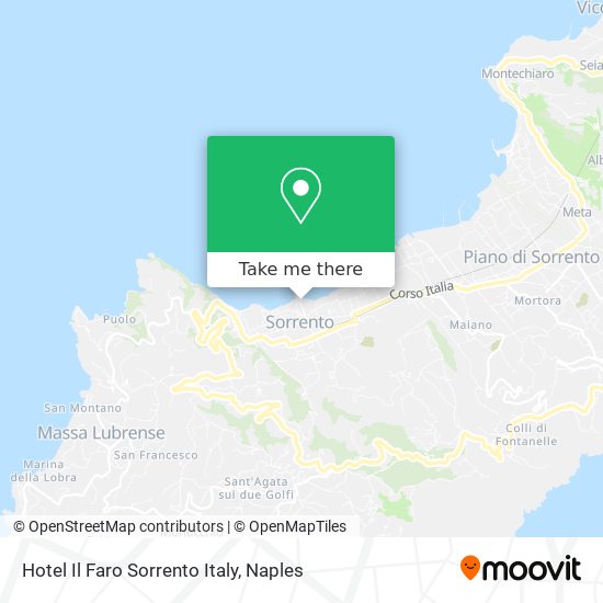 Hotel Il Faro Sorrento Italy map