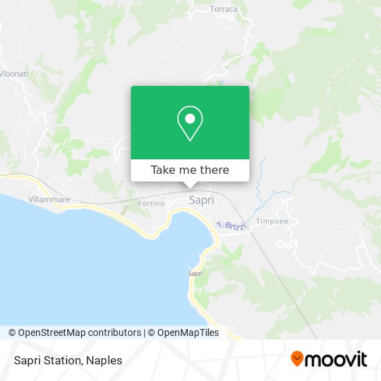 Sapri Station map