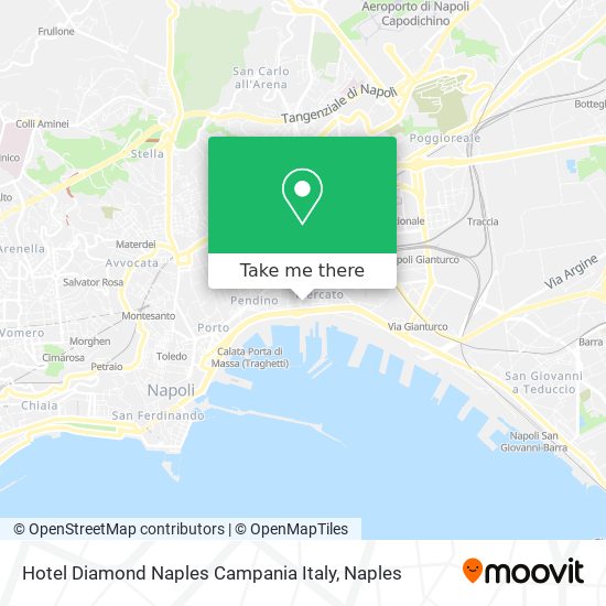 Hotel Diamond Naples Campania Italy map