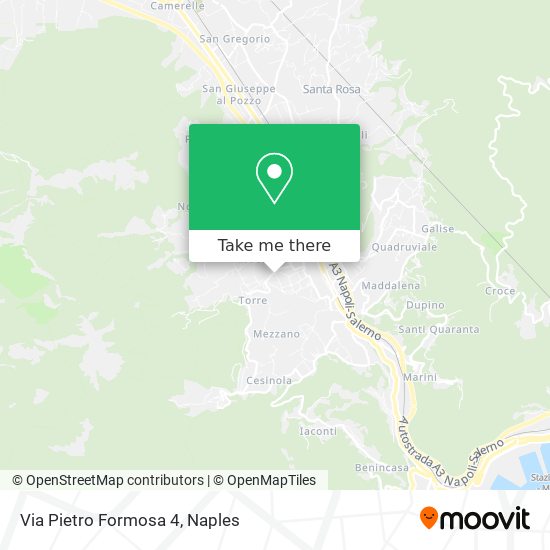 Via Pietro Formosa  4 map