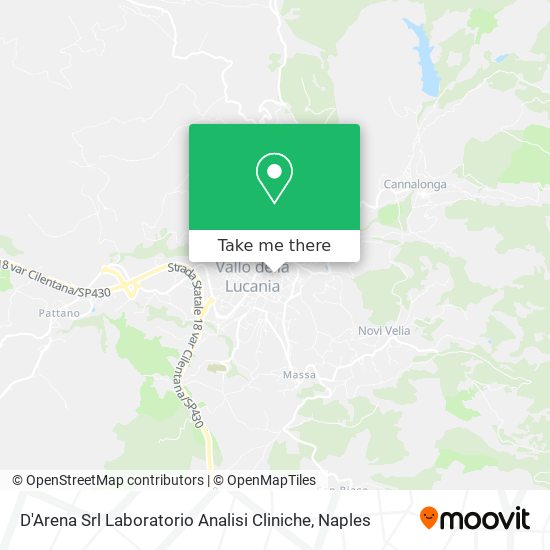 D'Arena Srl Laboratorio Analisi Cliniche map