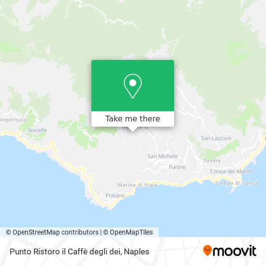 Punto Ristoro il Caffè degli dei map