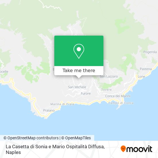La Casetta di Sonia e Mario Ospitalità Diffusa map