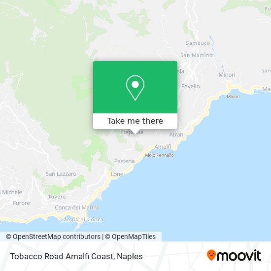 Tobacco Road Amalfi Coast map