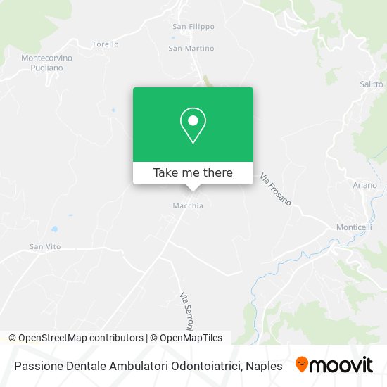 Passione Dentale Ambulatori Odontoiatrici map