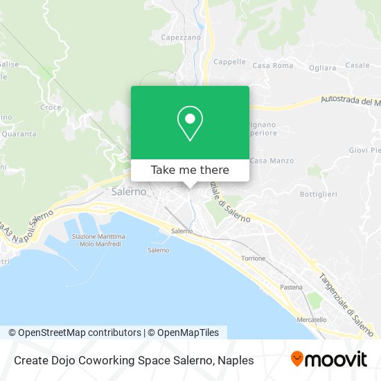 Create Dojo Coworking Space Salerno map