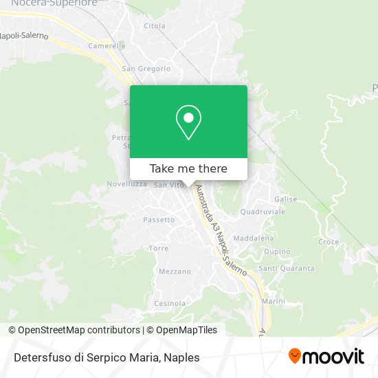 Detersfuso di Serpico Maria map
