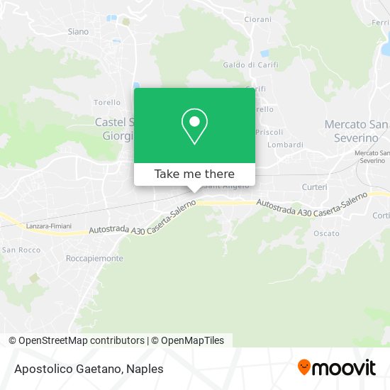 Apostolico Gaetano map