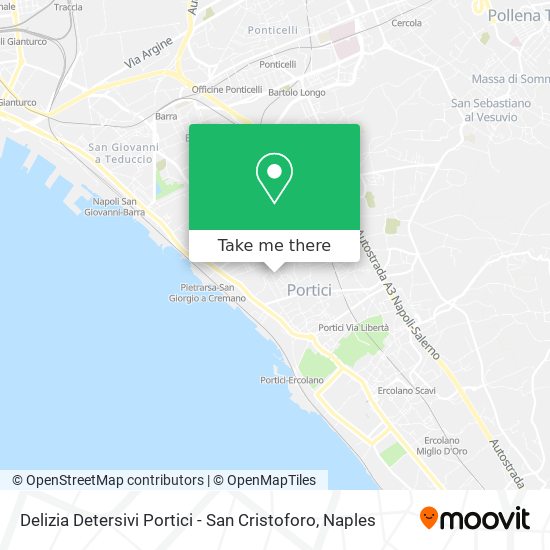 Delizia Detersivi Portici - San Cristoforo map