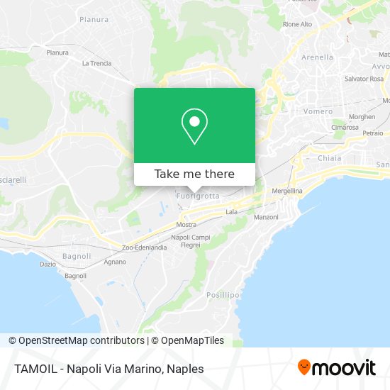 TAMOIL - Napoli Via Marino map