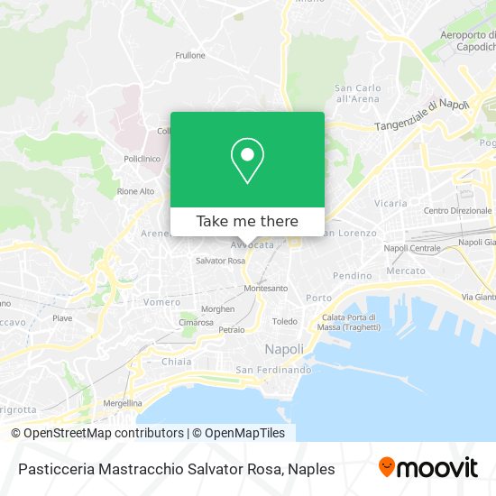 Pasticceria Mastracchio Salvator Rosa map