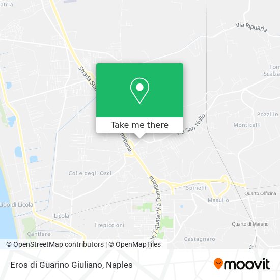 Eros di Guarino Giuliano map
