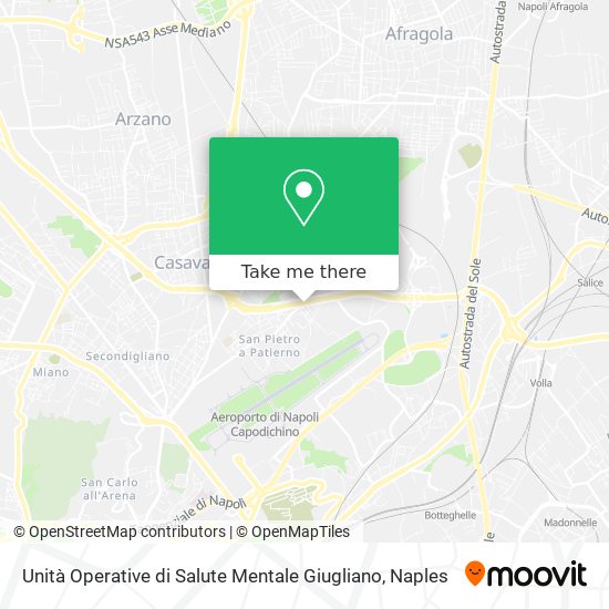 Unità Operative di Salute Mentale Giugliano map