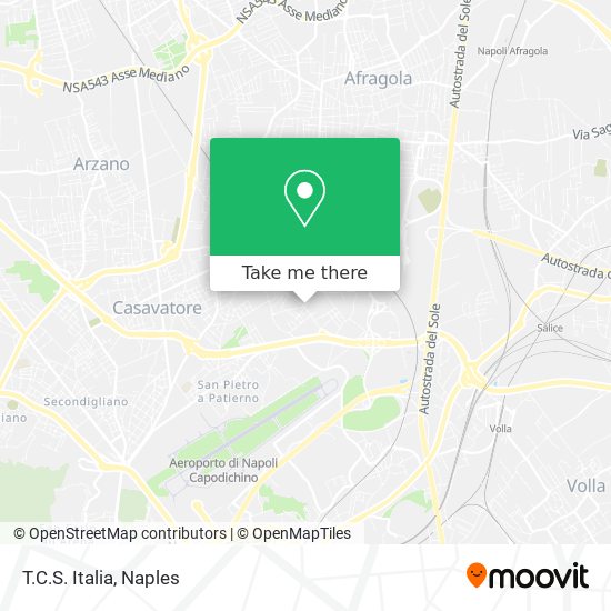 T.C.S. Italia map