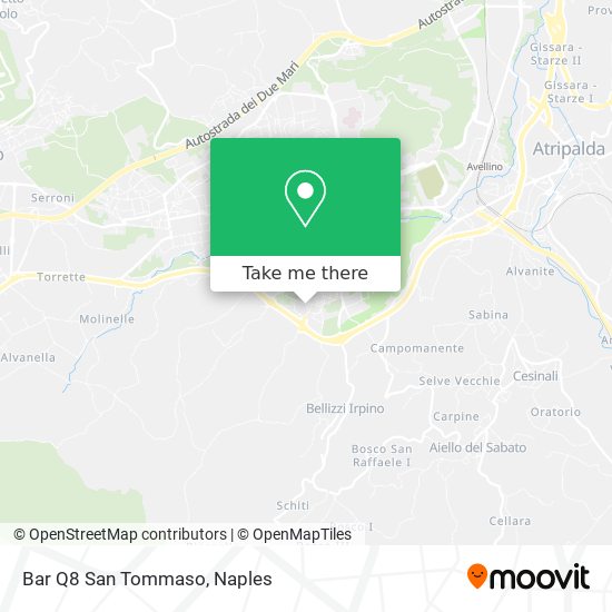 Bar Q8 San Tommaso map