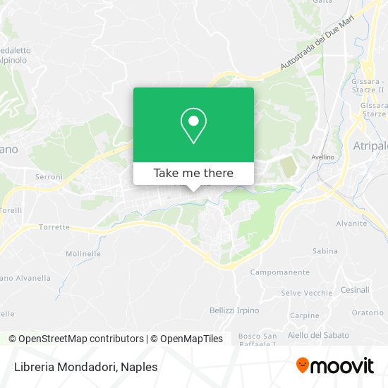 Libreria Mondadori map