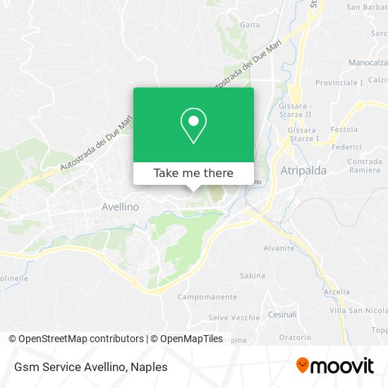 Gsm Service Avellino map