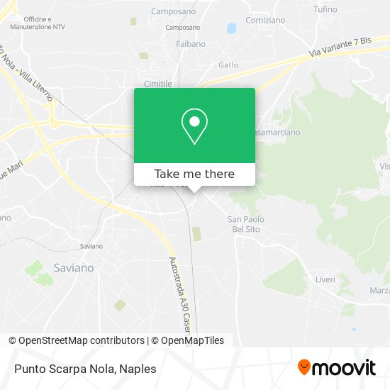 Punto Scarpa Nola map