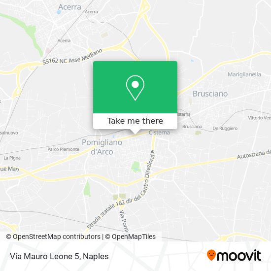 Via Mauro Leone  5 map