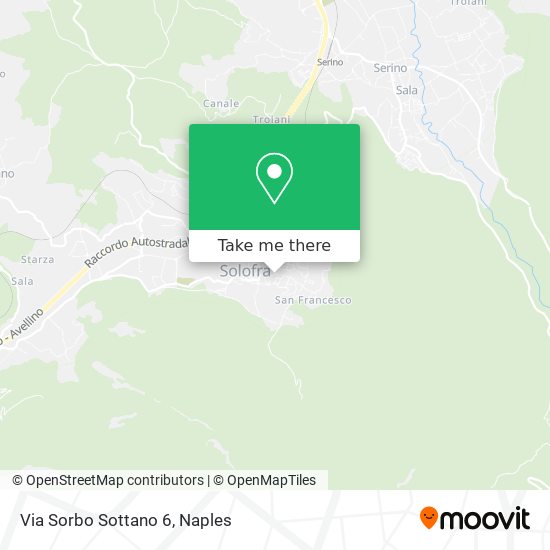 Via Sorbo Sottano  6 map