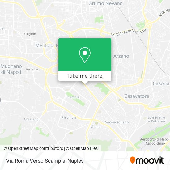 Via Roma Verso Scampia map