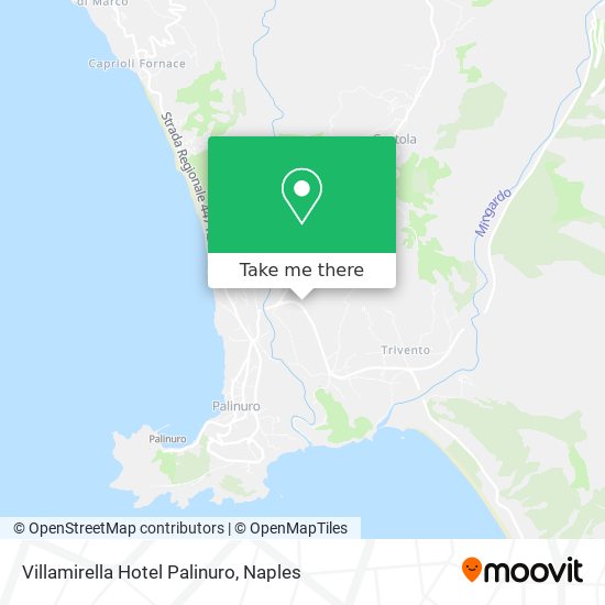 Villamirella Hotel Palinuro map