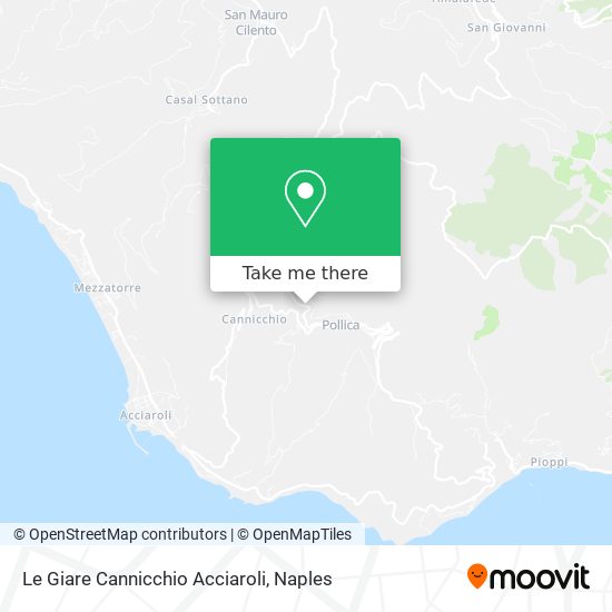 Le Giare Cannicchio Acciaroli map