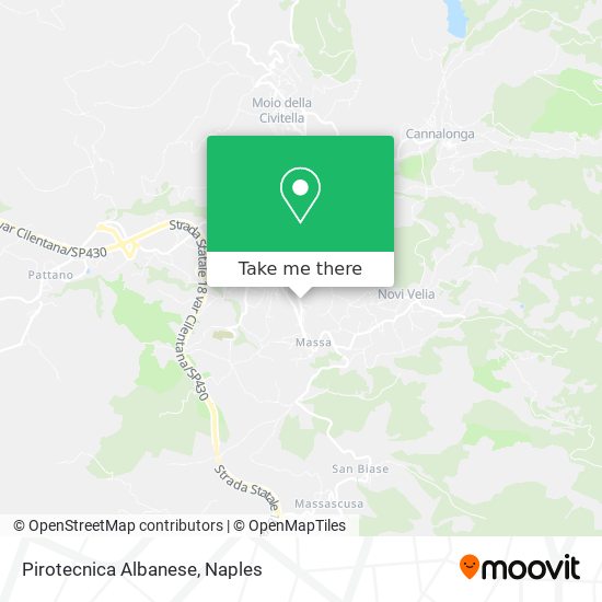 Pirotecnica Albanese map