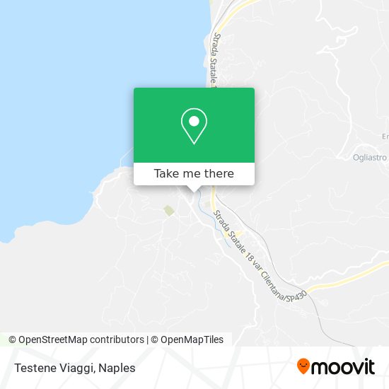 Testene Viaggi map