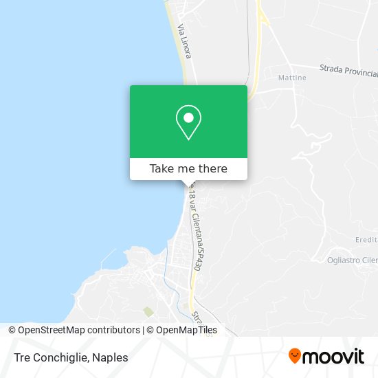 Tre Conchiglie map