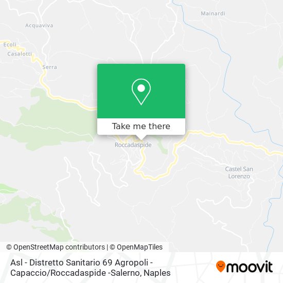 Asl - Distretto Sanitario 69 Agropoli - Capaccio / Roccadaspide -Salerno map