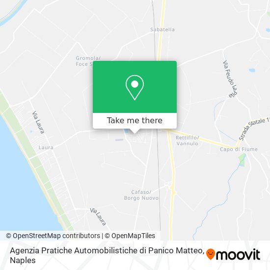 Agenzia Pratiche Automobilistiche di Panico Matteo map