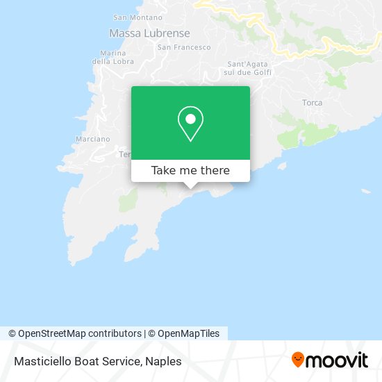 Masticiello Boat Service map