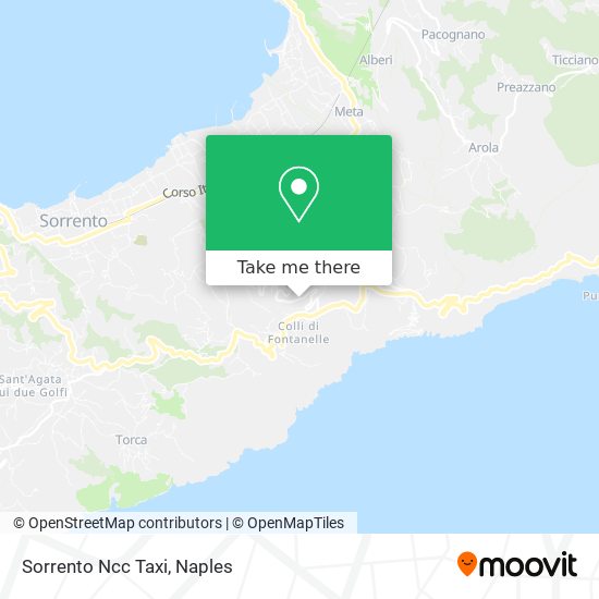 Sorrento Ncc Taxi map