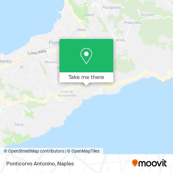 Ponticorvo Antonino map