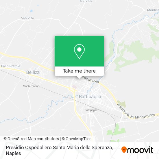 Presidio Ospedaliero Santa Maria della Speranza map
