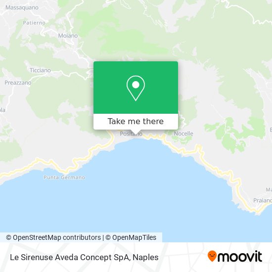 Le Sirenuse Aveda Concept SpA map