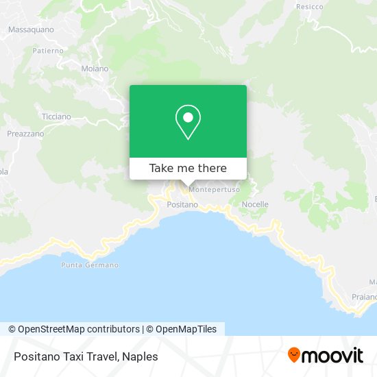 Positano Taxi Travel map
