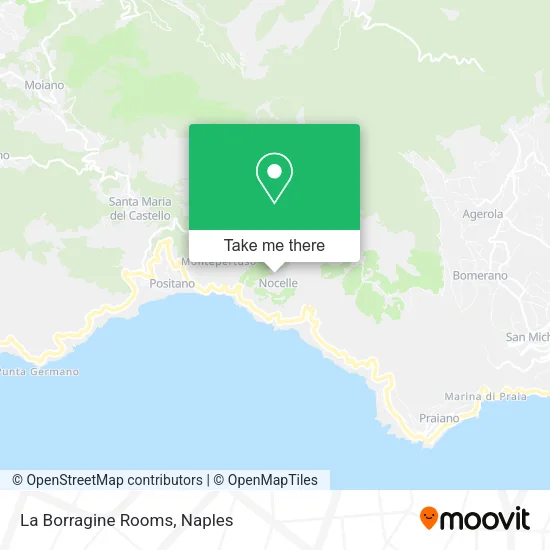 La Borragine Rooms map