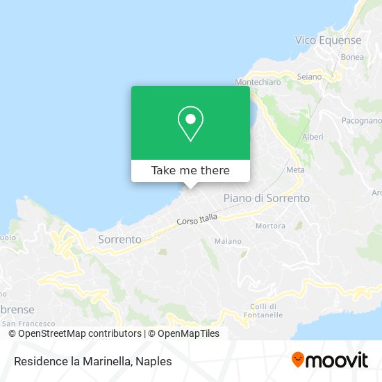 Residence la Marinella map