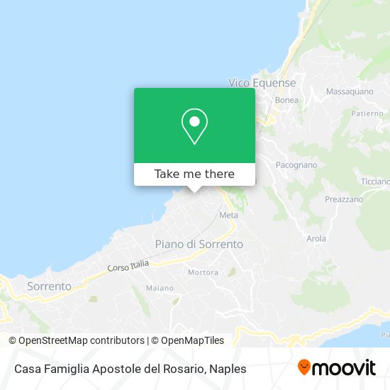 Casa Famiglia Apostole del Rosario map