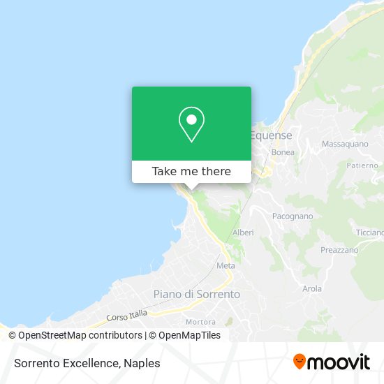Sorrento Excellence map