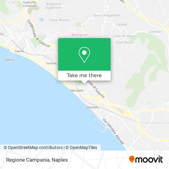 Regione Campania map