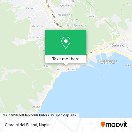 Giardini del Fuenti map